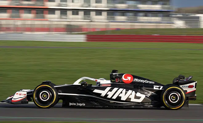 Ayao Komatsu Haas F1 Test