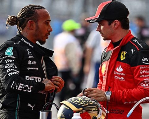 Leclerc Faces Hamilton