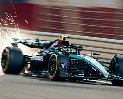 Mercedes W15 Bahrain Test