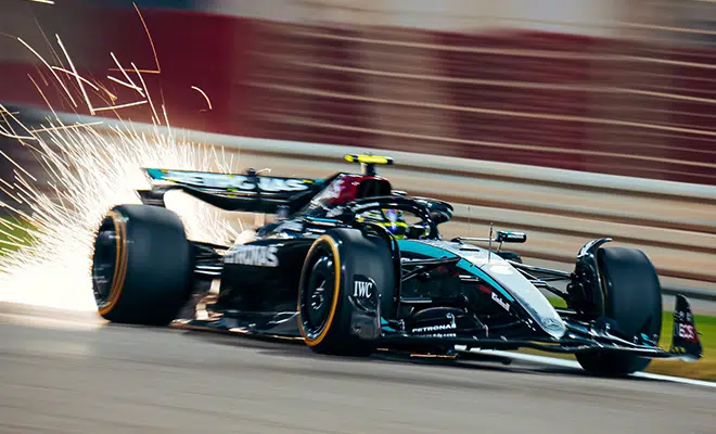 Mercedes W15 Bahrain Test