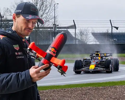 F1 Drone Race Footage