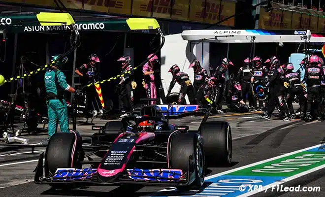 Ocon's Point Chase Thwarted by Pit Stop Issue