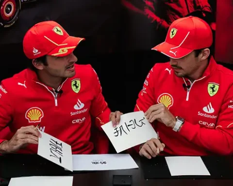 Leclerc Sainz Cautious on Ferrari's Japan GP Chances