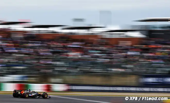 McLaren Close to Front Trails Behind Ferrari  Red Bull