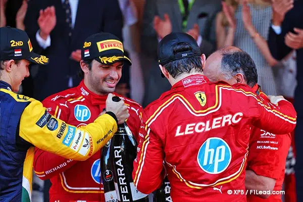 Ferrari Lauds Sainz’s Monaco Brilliance
