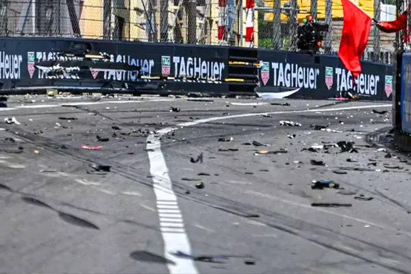 Monaco GP Halted Perez and Haas in Huge Crash