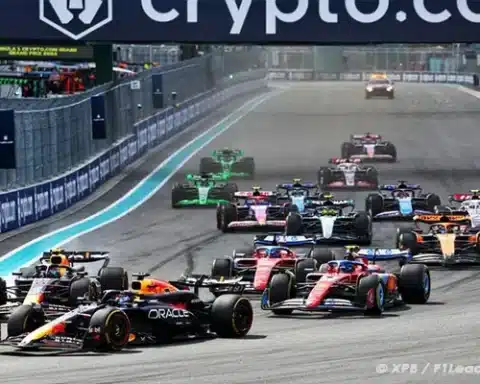 Verstappen Frustrated by Perez's Contact at Start