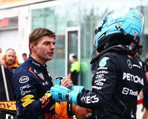 Russell's Mercedes F1 Future Uncertain with Max's Gaze