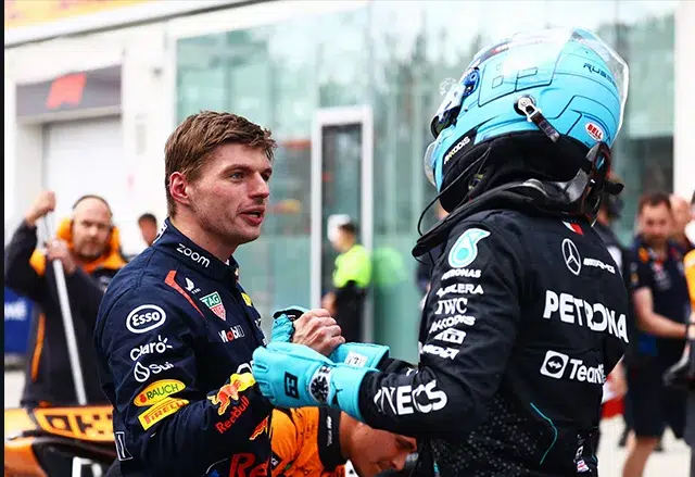 Russell's Mercedes F1 Future Uncertain with Max's Gaze