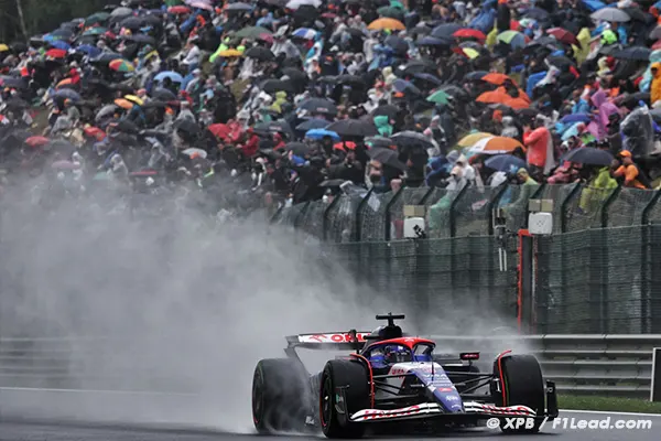 Belgian GP Spa's Wet Qualifiers Set F1 Stage 