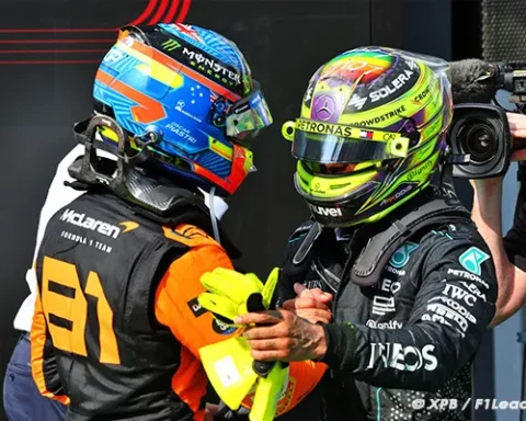 Hamilton Hails McLaren's Win, Achieves Milestone