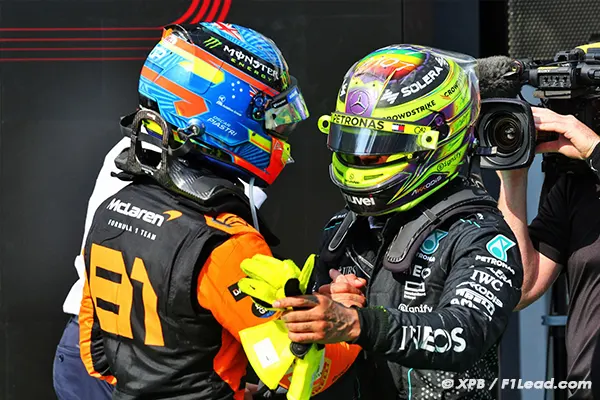 Hamilton Hails McLaren's Win, Achieves Milestone