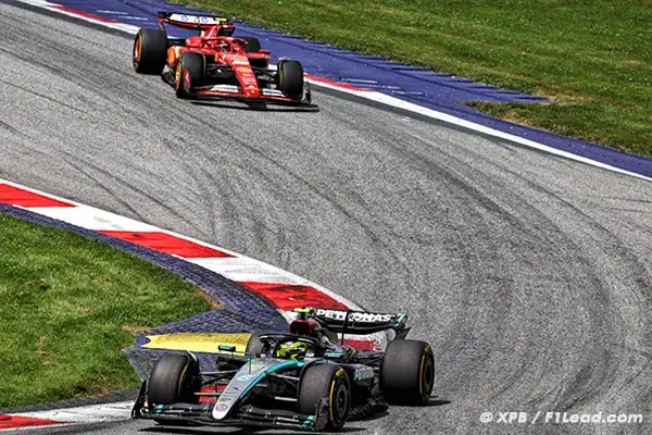 Mercedes F1's Strategy Hamilton Yields to Sainz