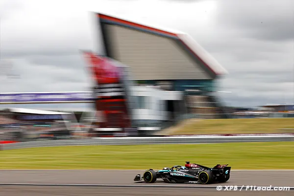 Mercedes Front Row at Silverstone Pérez Out in Q1