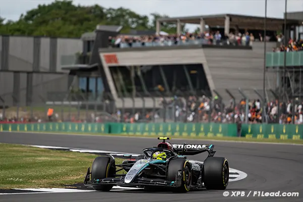 Mercedes Front Row at Silverstone Pérez Out in Q1