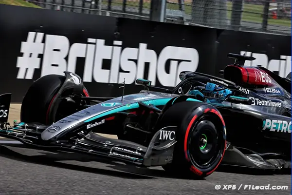 Mercedes Front Row at Silverstone Pérez Out in Q1