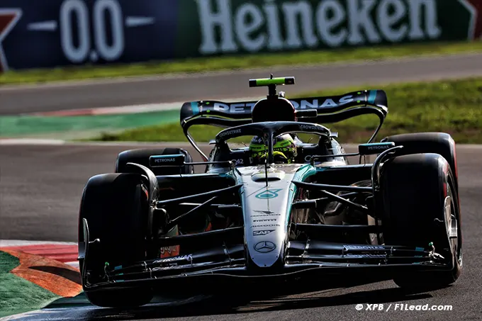 Heat Tests Mercedes F1; Hamilton Strong, Russell to Improve