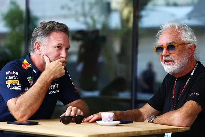 Horner's Rare Visit Ignites Nostalgia in F1's Briatore