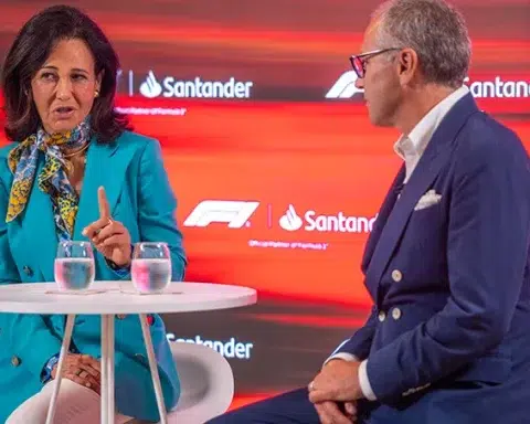 Ana Botín Stefano Domenicali f1