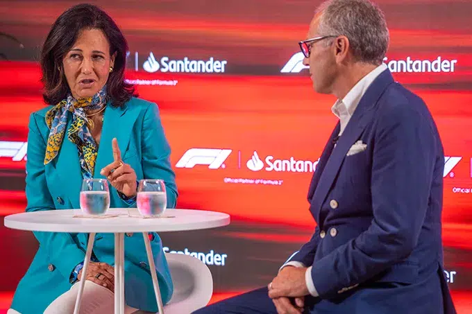 Ana Botín Stefano Domenicali f1