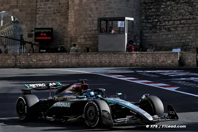 Baku GP Russell Frustrated Despite Unlikely Podium