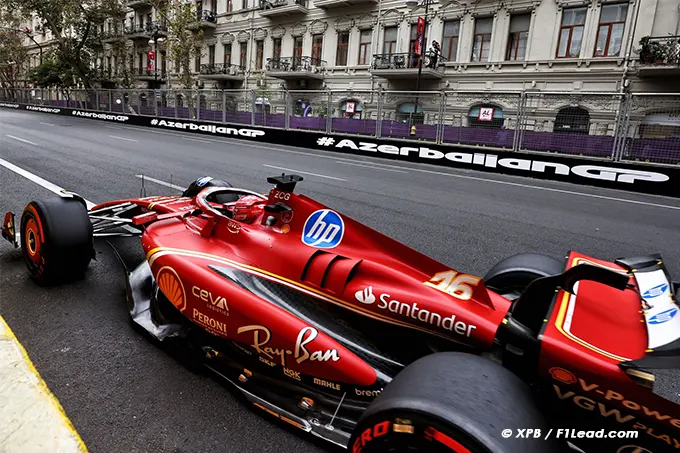 Baku Pole to Leclerc Again Verstappen Norris Struggle