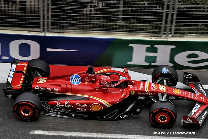 Leclerc Confident on Pole After FP1 Incident in Baku