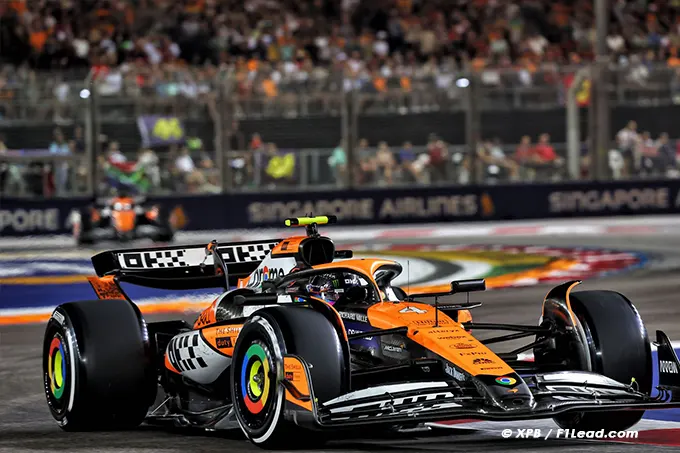 Norris Dominates Singapore GP, Credits Stellar McLaren