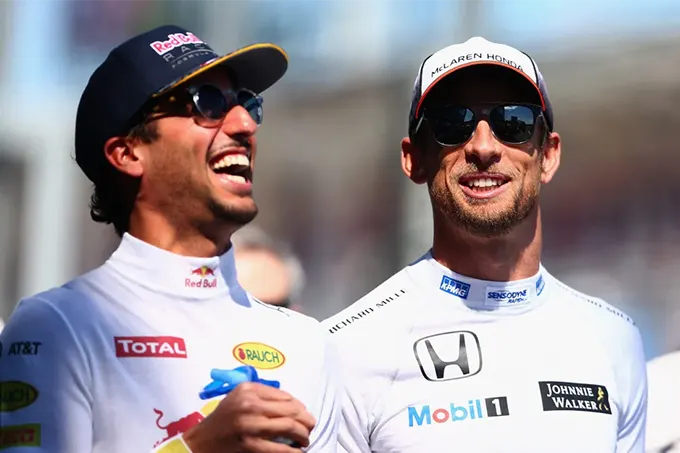 Button questions Red Bull's treatment of Ricciardo mid-season