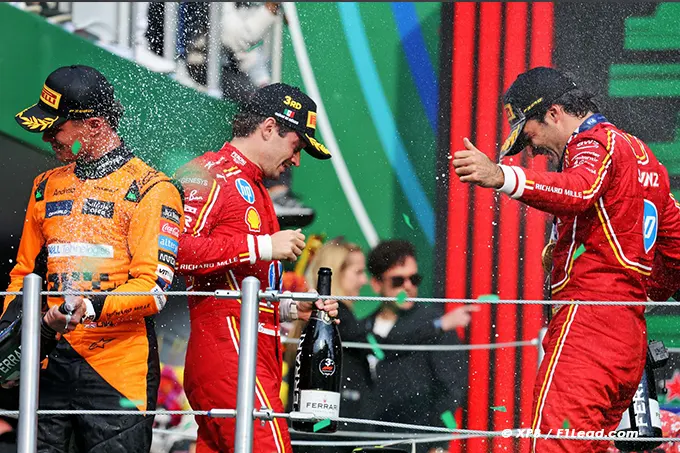 Ferrari’s Double Podium Pushes Rivals as Title Hopes Grow