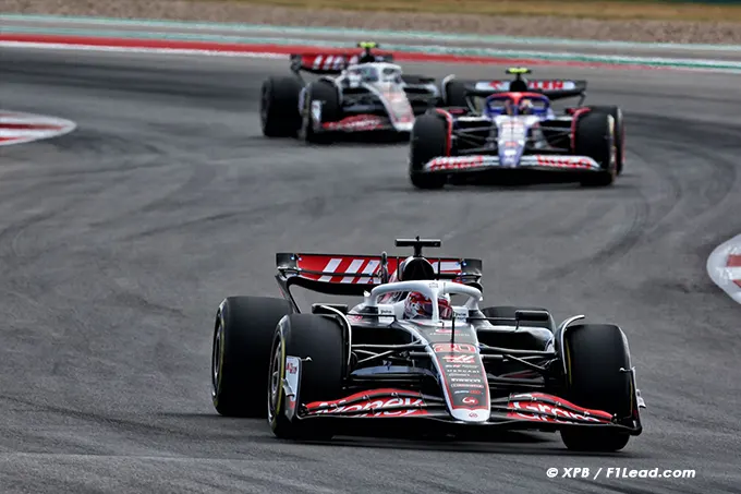 Haas F1 climbs to sixth after strong Sprint from Magnussen