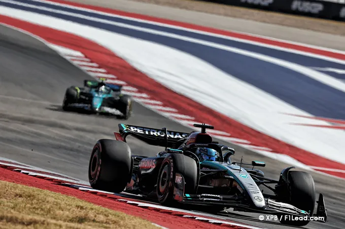 Russell Salvages Points as Hamilton Slips in Austin