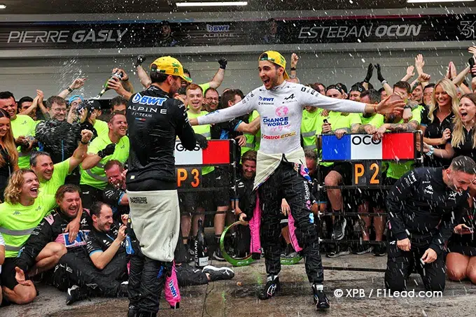 Gasly and Ocon's Iconic Sao Paulo Parade Double Podium