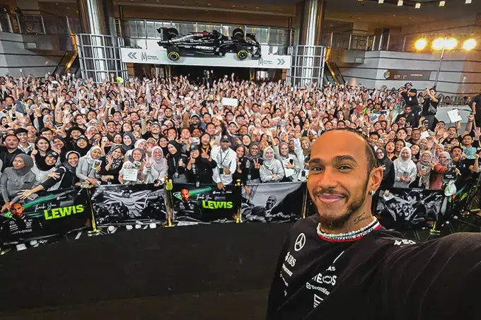 Hamilton Kicks Off Farewell Tour with Petronas F1