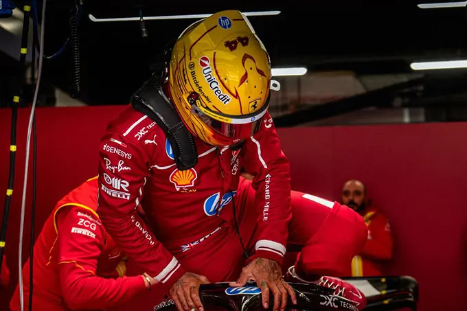 Ferrari confirms reserve driver tests after Hamilton crash