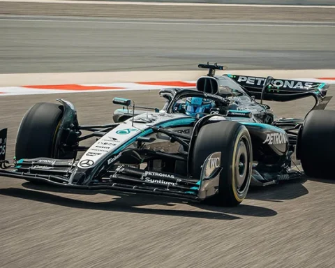 Russell, Antonelli Take Turns as Mercedes W16 Debuts